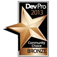 2013 Dev Pro Community Choice Bronze Award