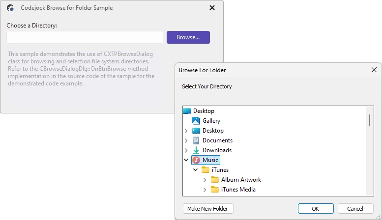 Browse Dialog