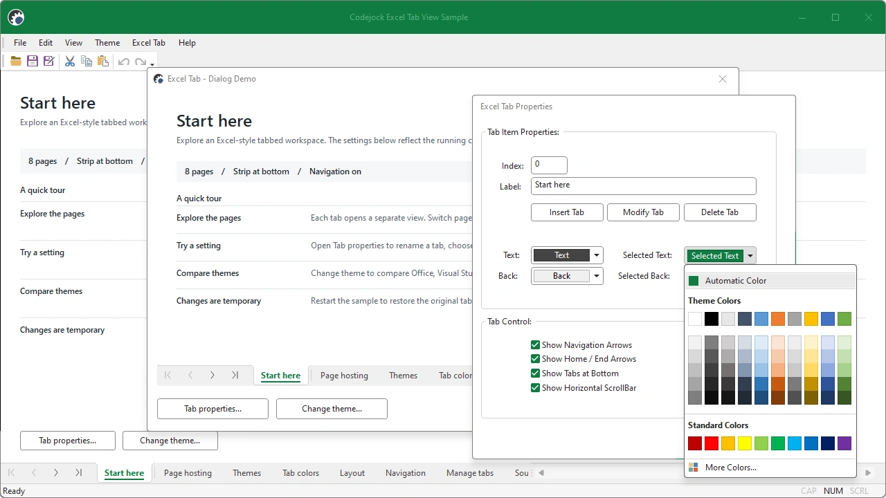 Excel Tab View