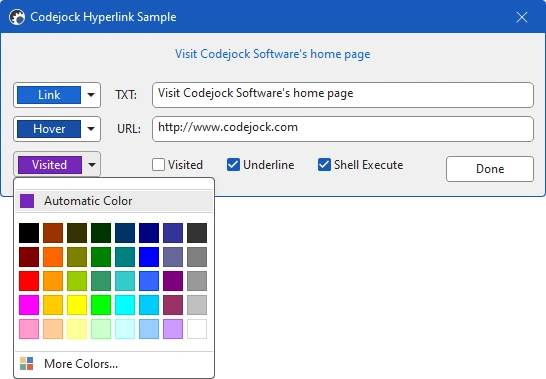 Hyperlink Control