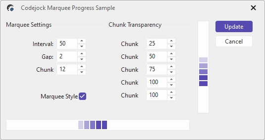 Marquee Progress Bar