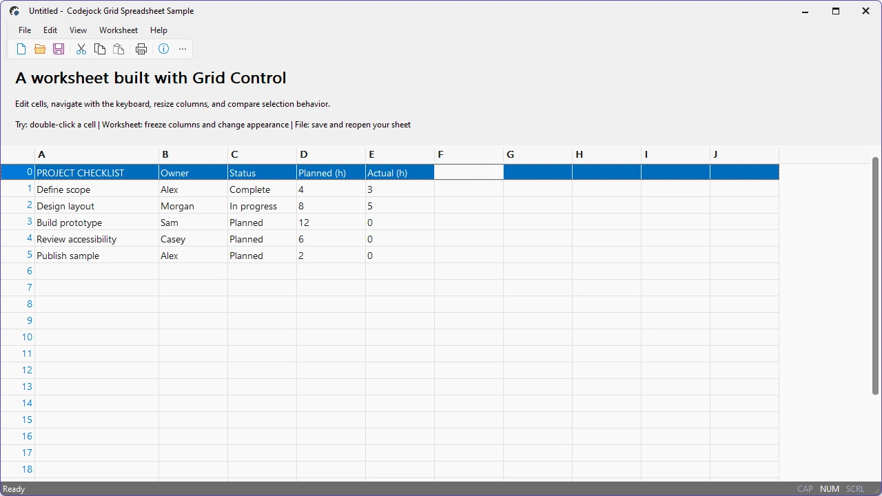 Spreadsheet