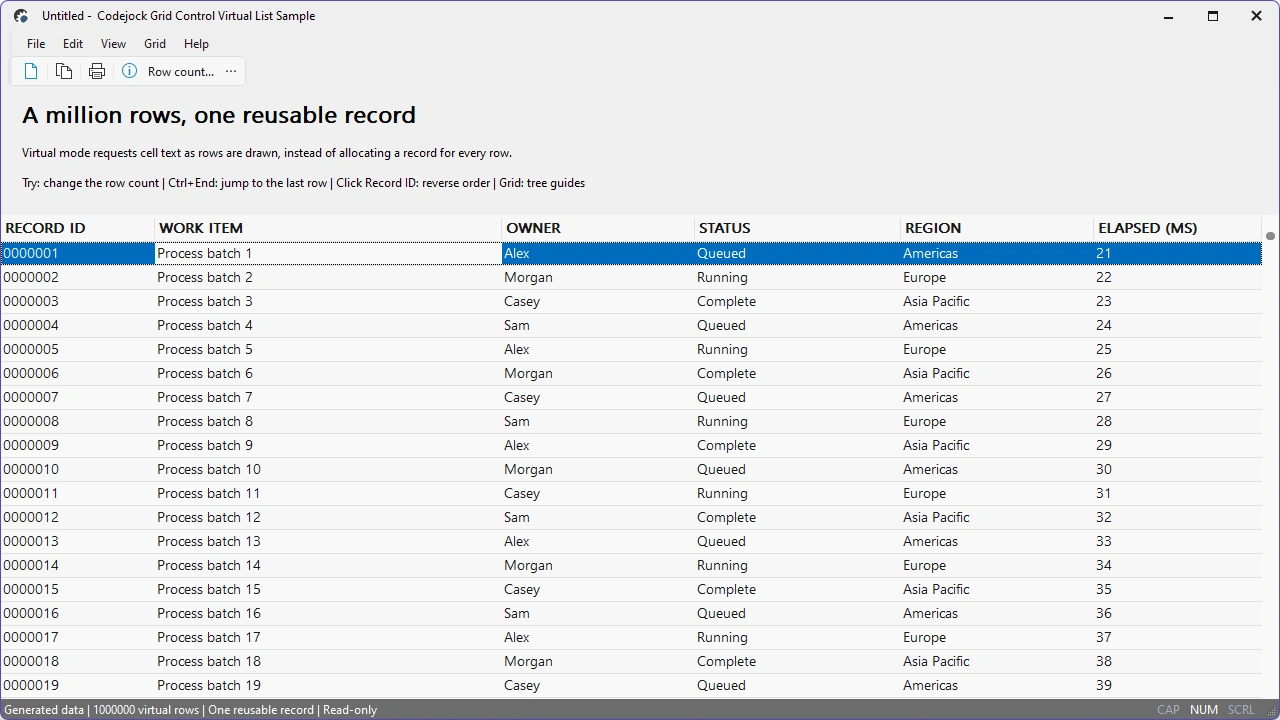Virtual List