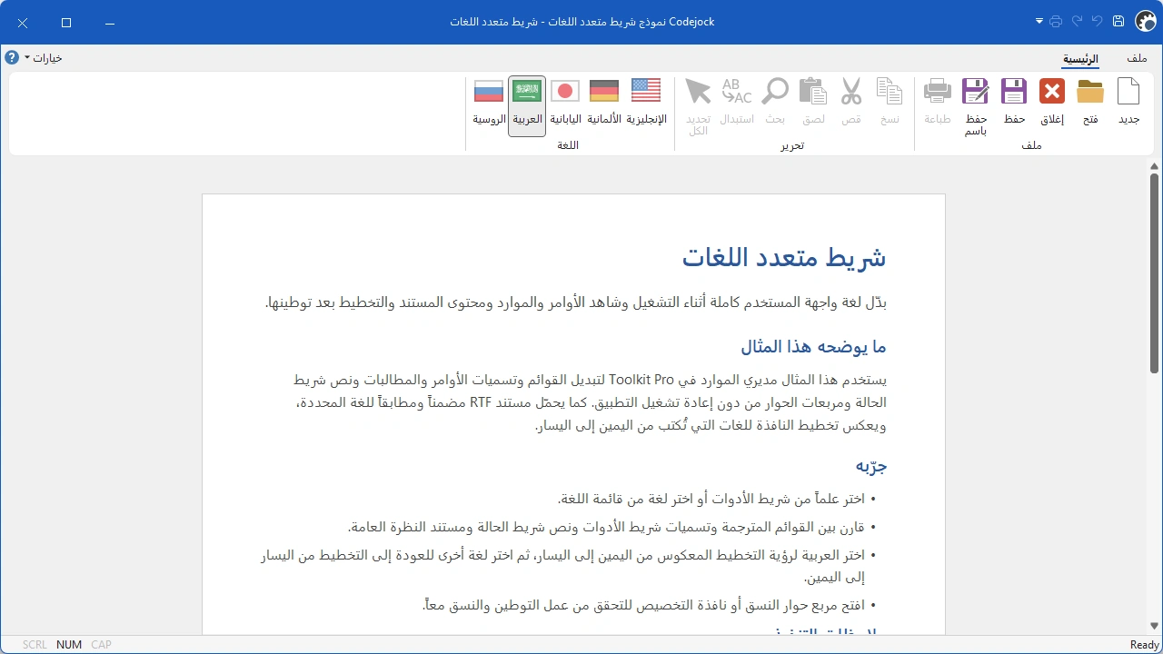 Ribbon Multi-Language