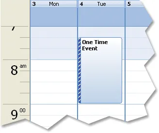 One Time Appointment example