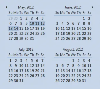 Integrated Date Picker