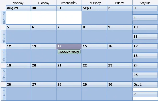 Yearly Appointment