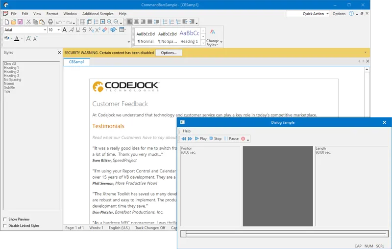 Dialog Frame Theme