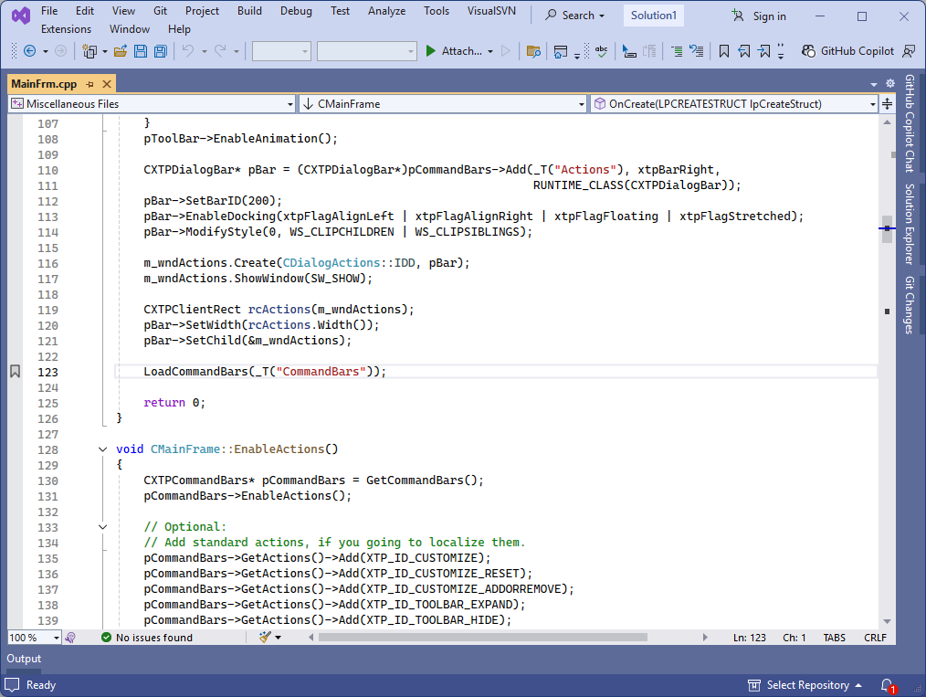 Save and Load Layouts from the Registry