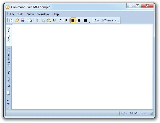 Tab Position example