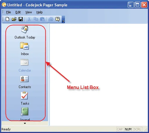 Menu ListBox Control
