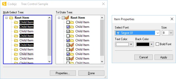 Enhanced Multi-selection Tree showcase