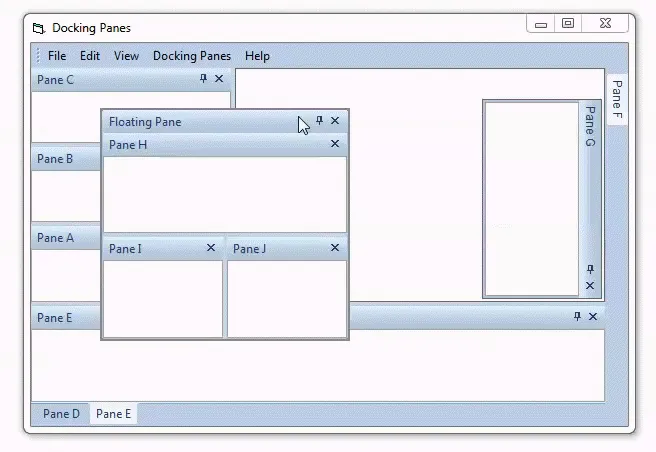 Auto-Hide Pinnable Floating Panes sample