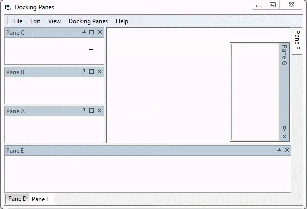 Cascading Panes sample