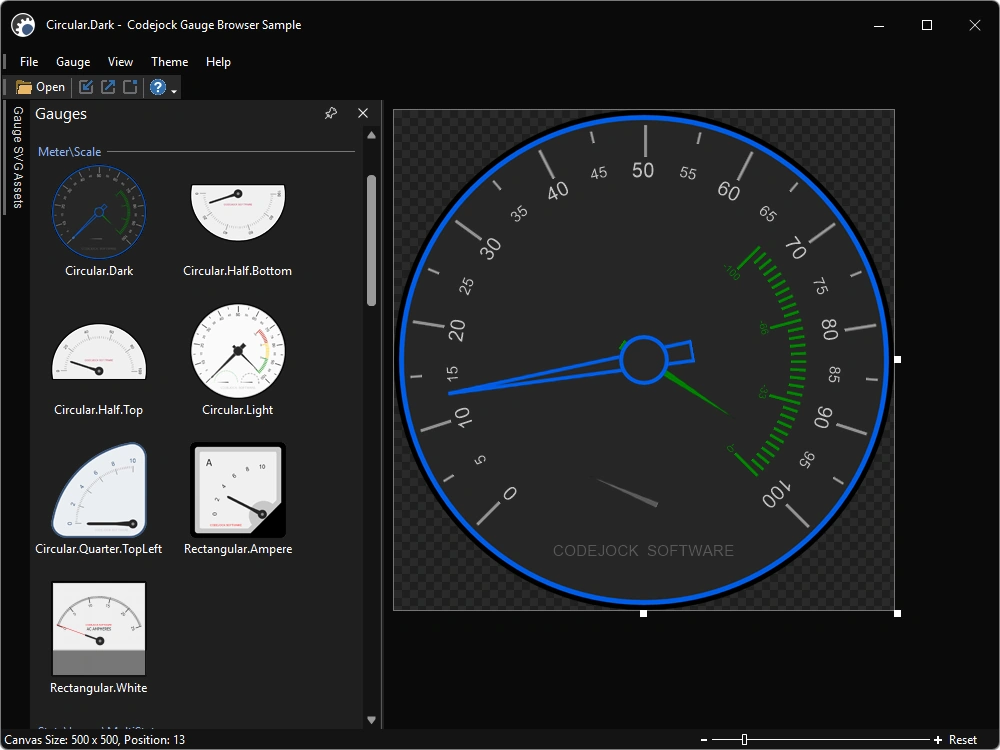 Meter and state gauge visualizations
