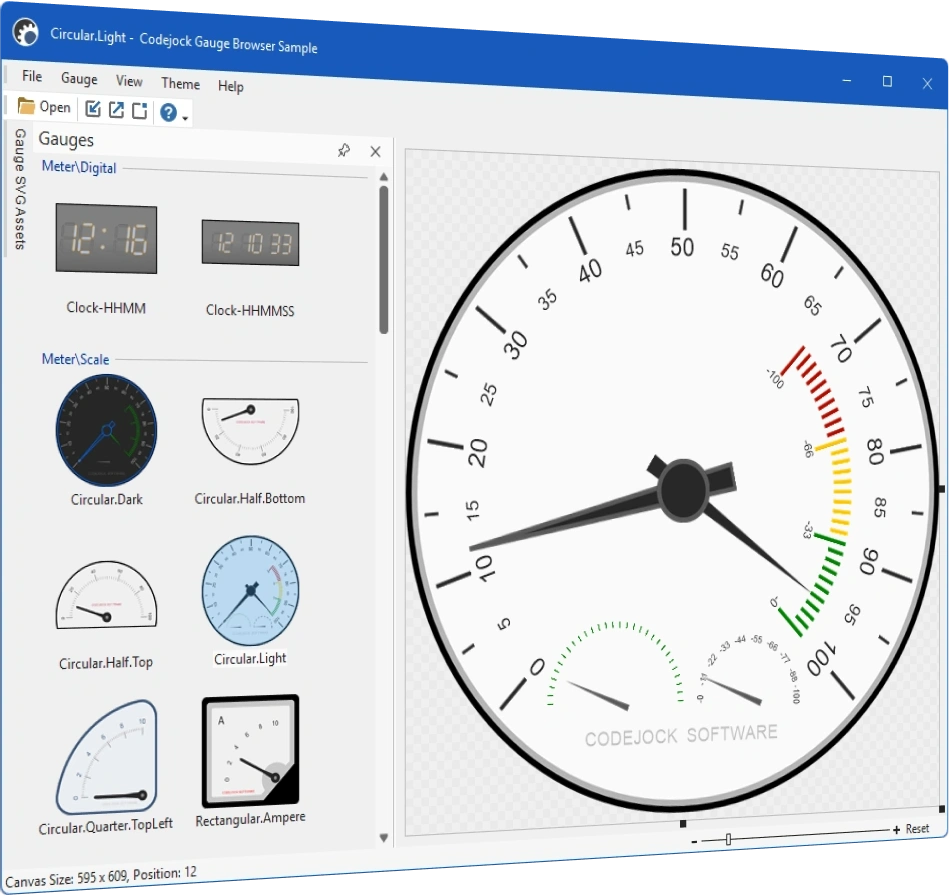 Gauge control sample