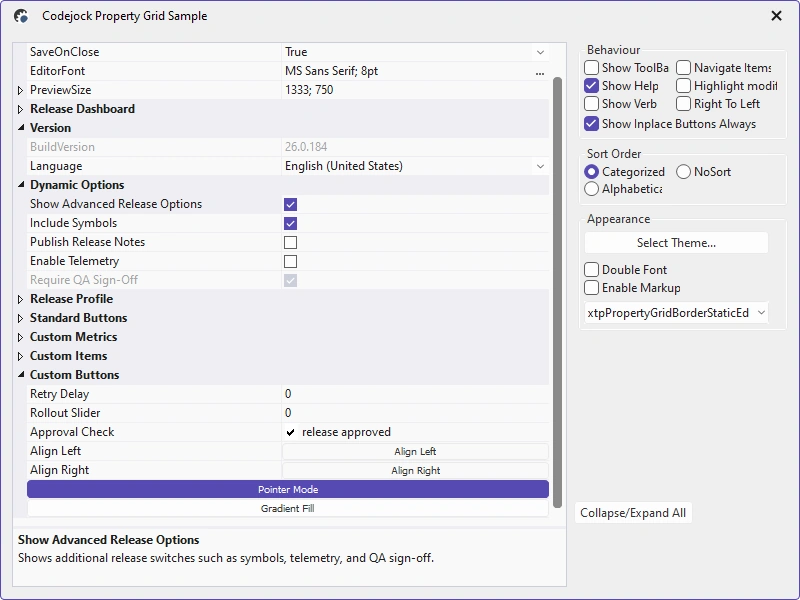 Property Grid: Property Model and Extensibility