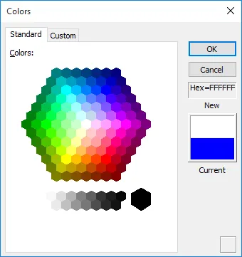 Color Picker Dialog showcase