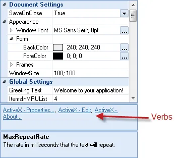 .NET style Verb Panel preview