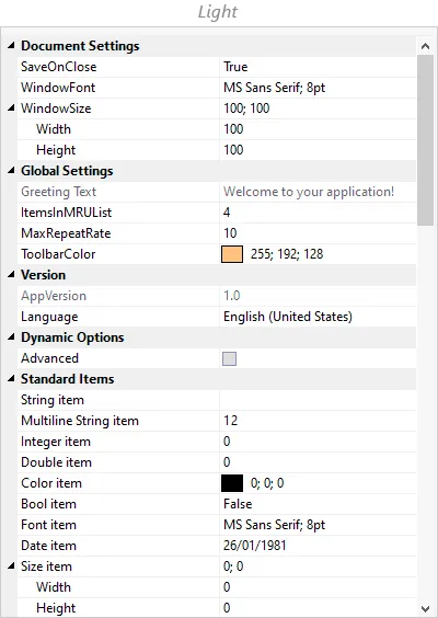 Help Panel example