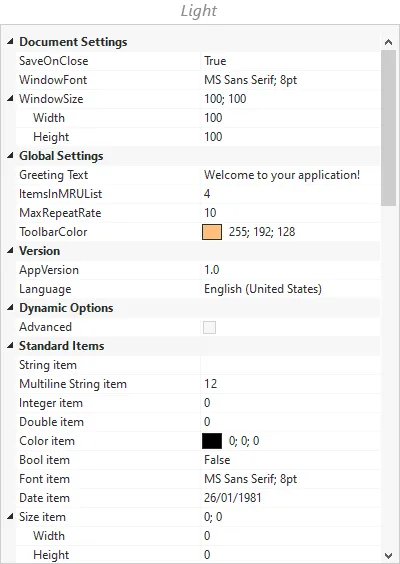 Help Panel example