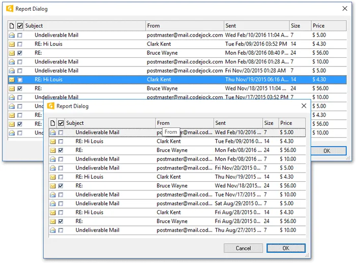 Auto Column Sizing preview