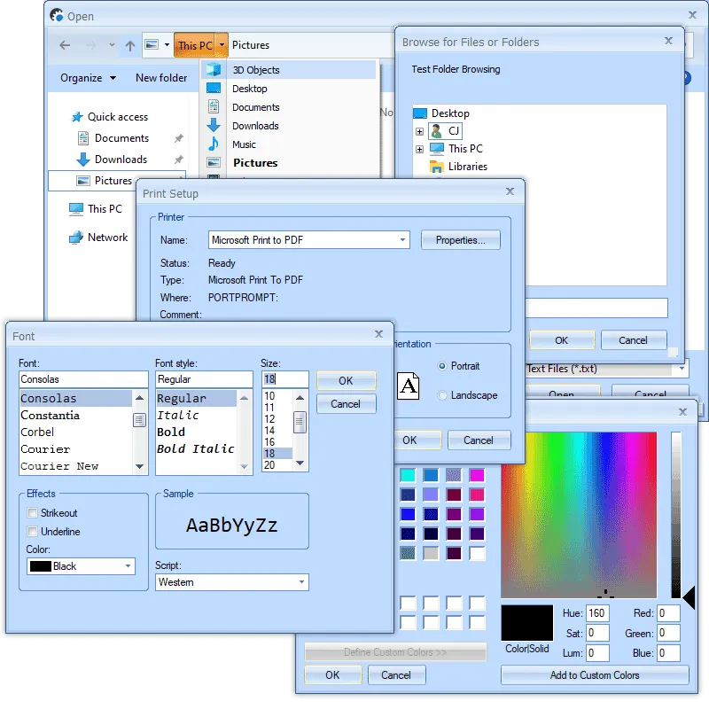 Multiple application skin resources available for selection