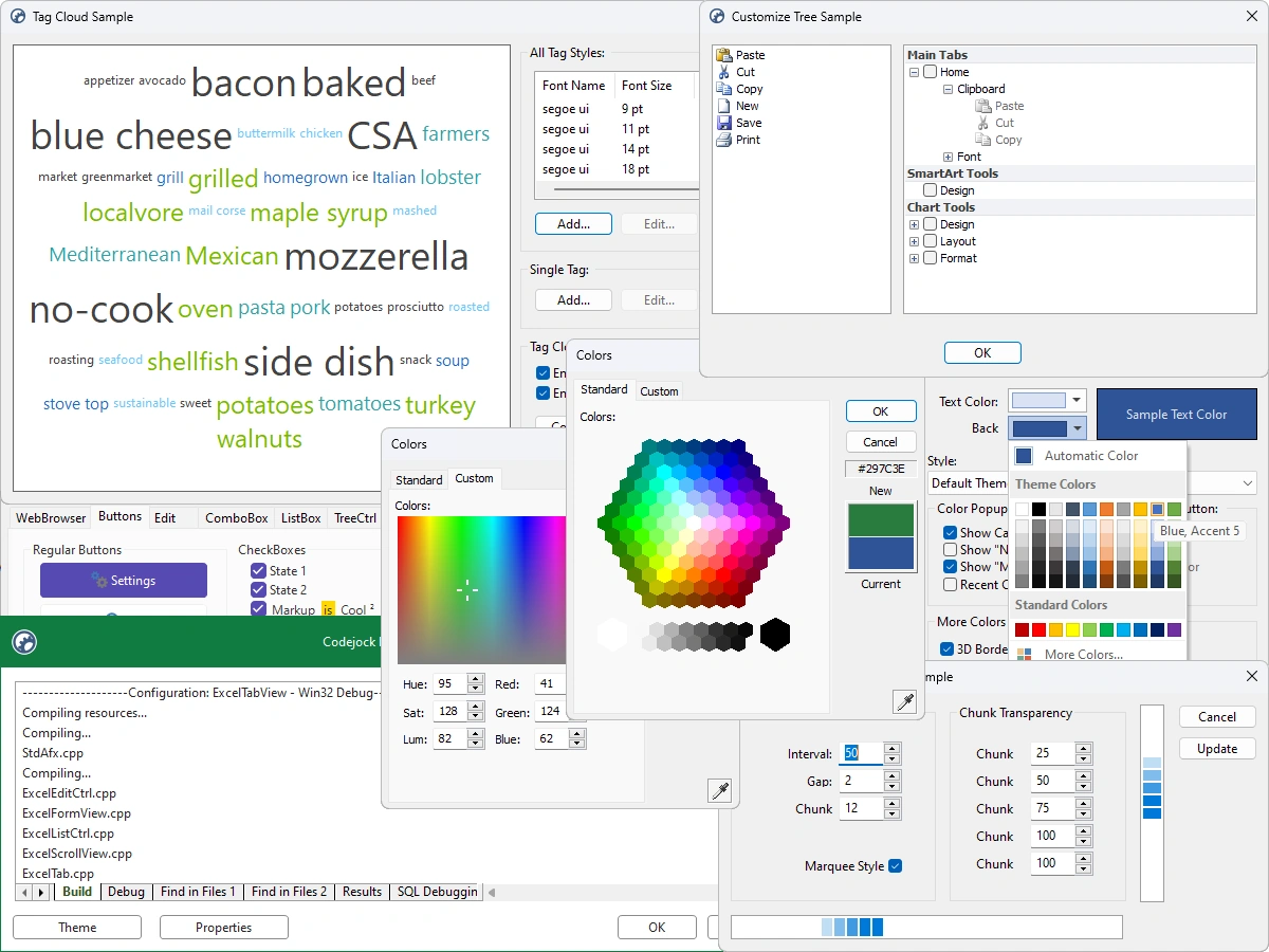 User interface controls feature overview