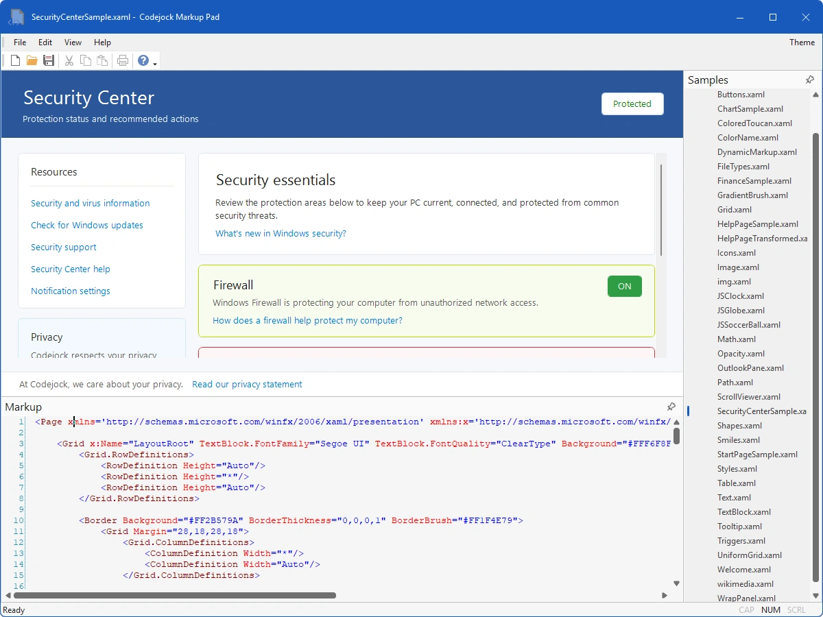 Markup Framework feature overview