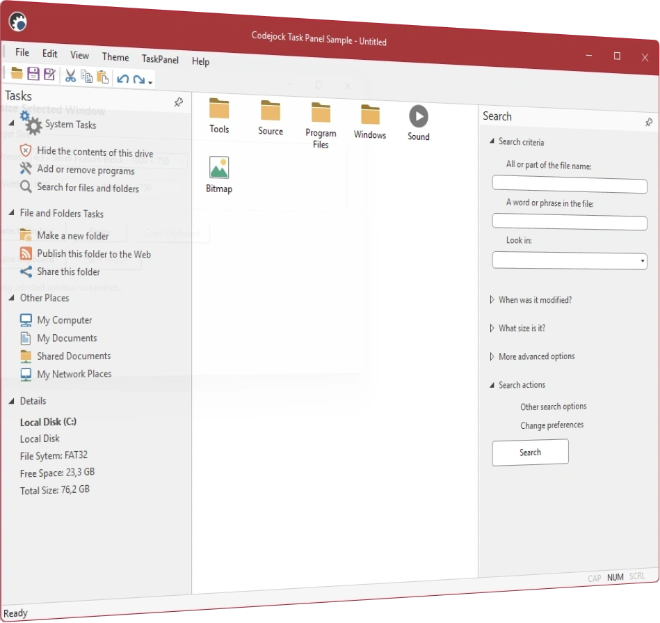 Task Panel