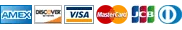 American Express, Discover, Visa, MasterCard, JCB, Diners Club