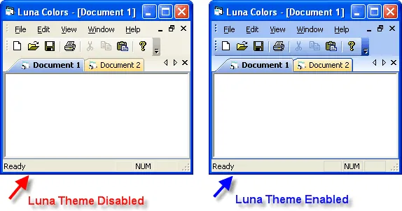 Luna Theme Disabled